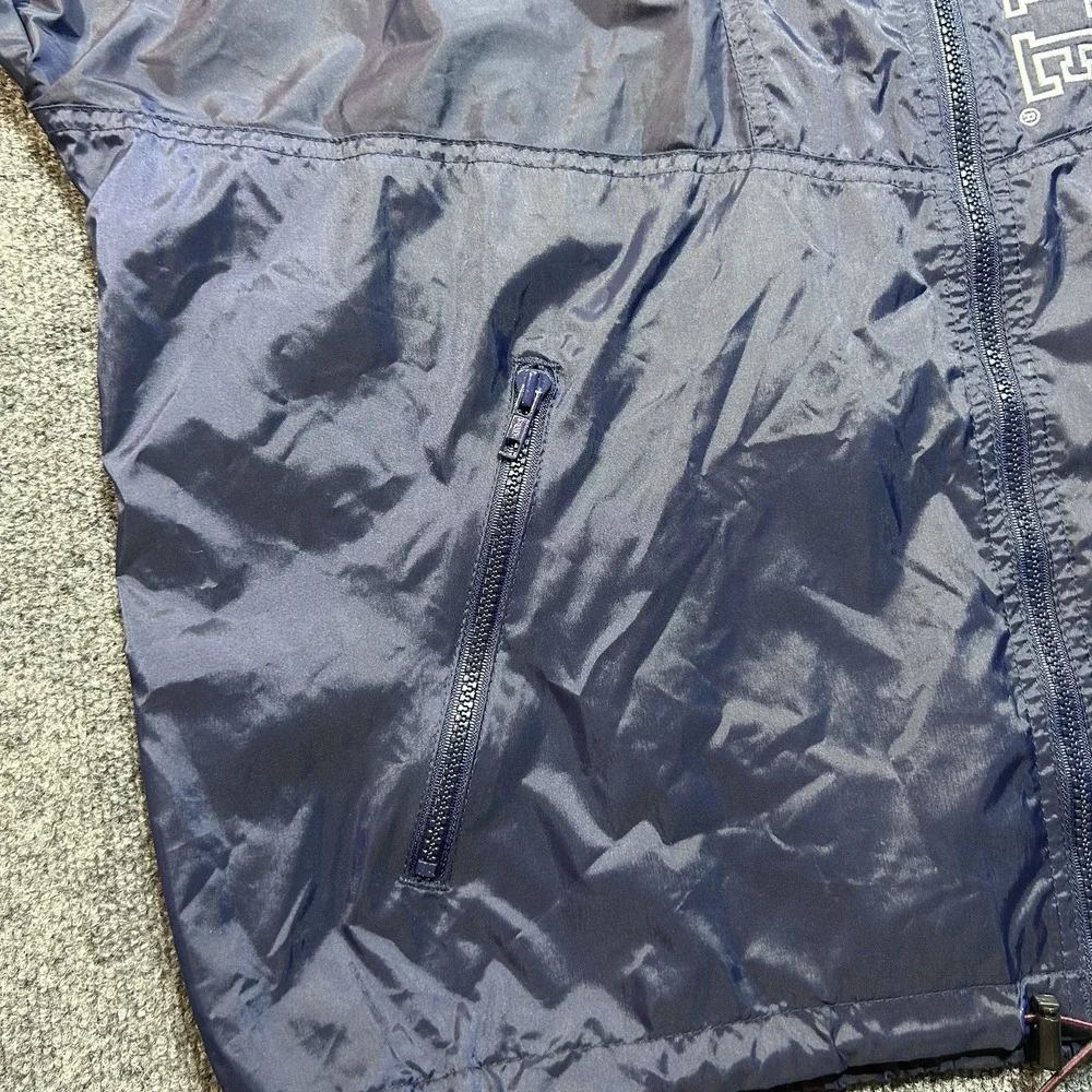 Vintage 90s JanSport Penn State Windbreaker Jacket Size Large Navy Spell Out PSU